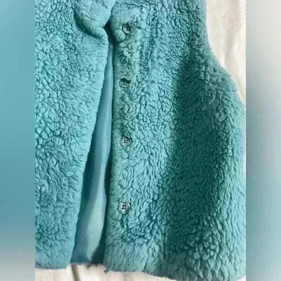 Epic Threads Girls Size 4T Toddler Faux Fur Vest Blue - Picture 3 of 5